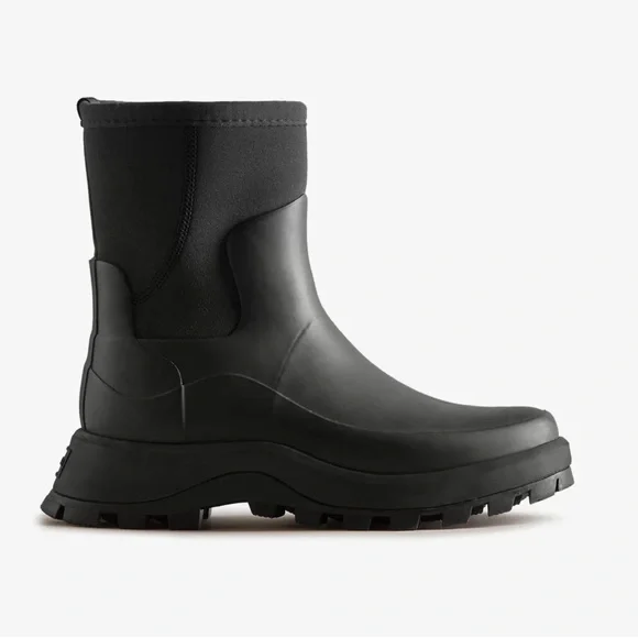 靴 HUNTER WOMENS CITY EXPLORED TALL BOOT Hunter Women's City Explorer Tall Rain Boot, Black, 5